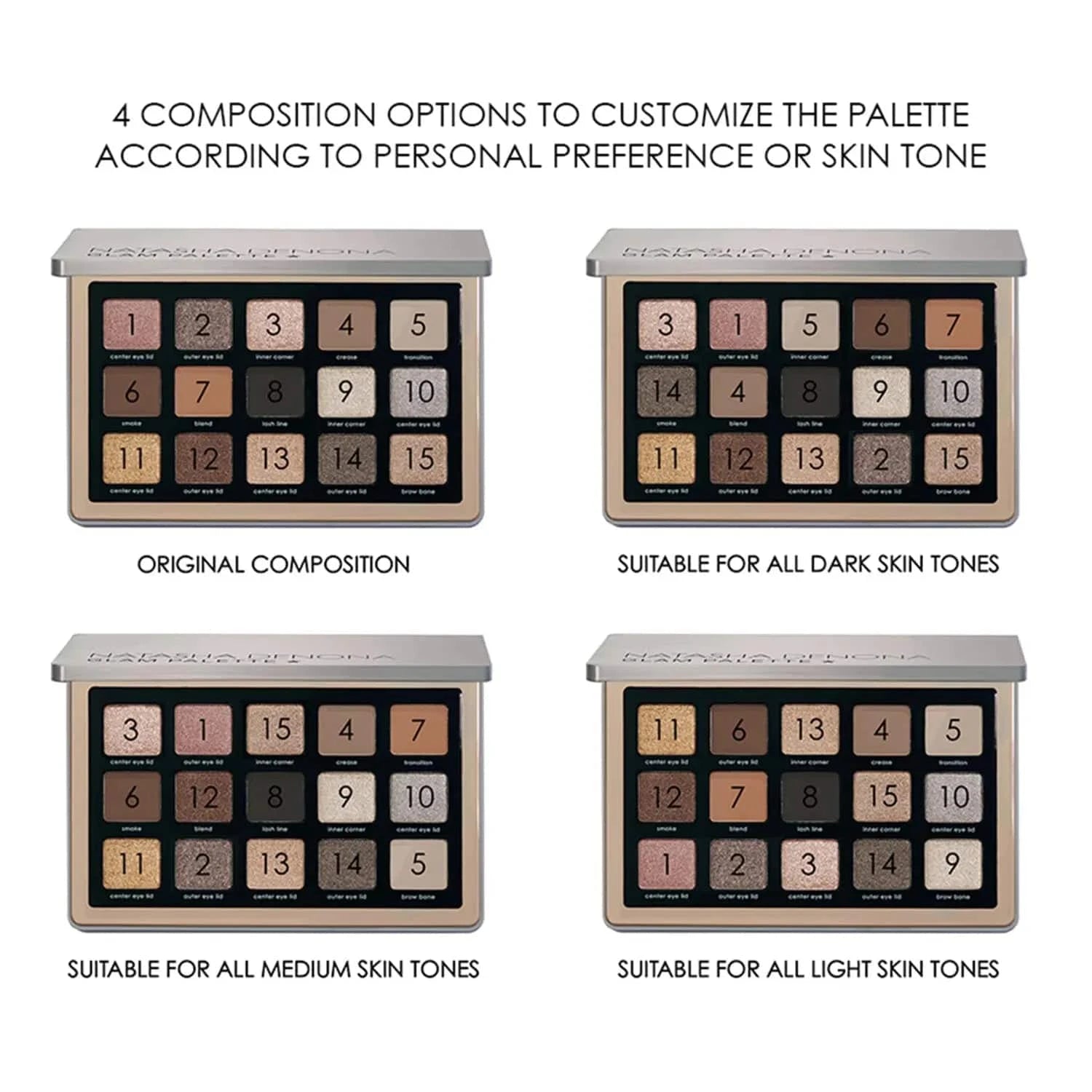 Eyeshadow Palette GLAM - פלטת צלליות לעיניים גלאם -  3