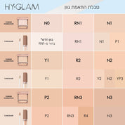 HY-GLAM POWDER FOUNDATION - מייקאפ פודרה היי-גלאם פאודר פאונדיישן -  
