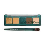 MINI METROPOLIS EYESHADOW KIT - סט פלטת צלליות לעיניים מיני מטרופוליס ומברשת Natasha Denona