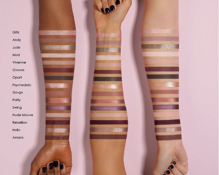 RETRO EYESHADOW SWATCHES