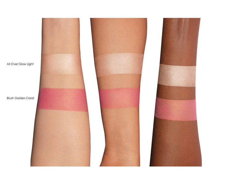 MINI BLUSH GLOW DUO BLUSH & HIGHLIGHTING POWDER swatches